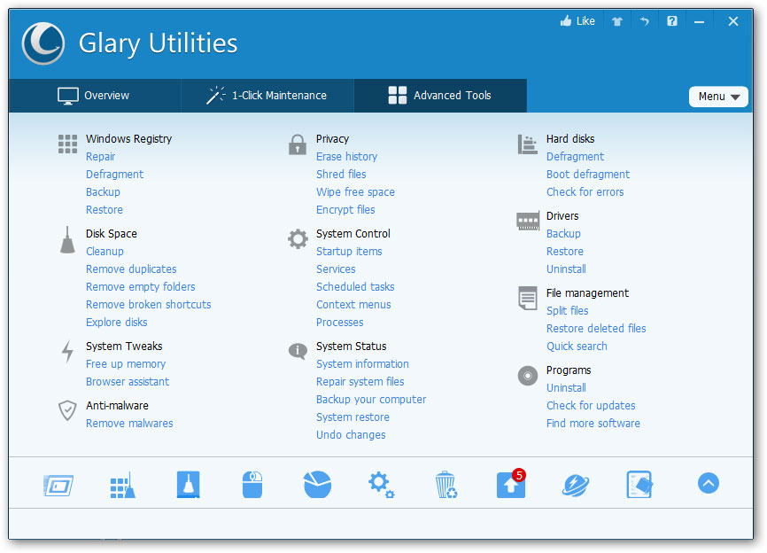  Best Hard Disk Repair Software for Windows- Glary Utilities