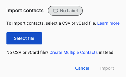 import iPhone contacts to Gmail