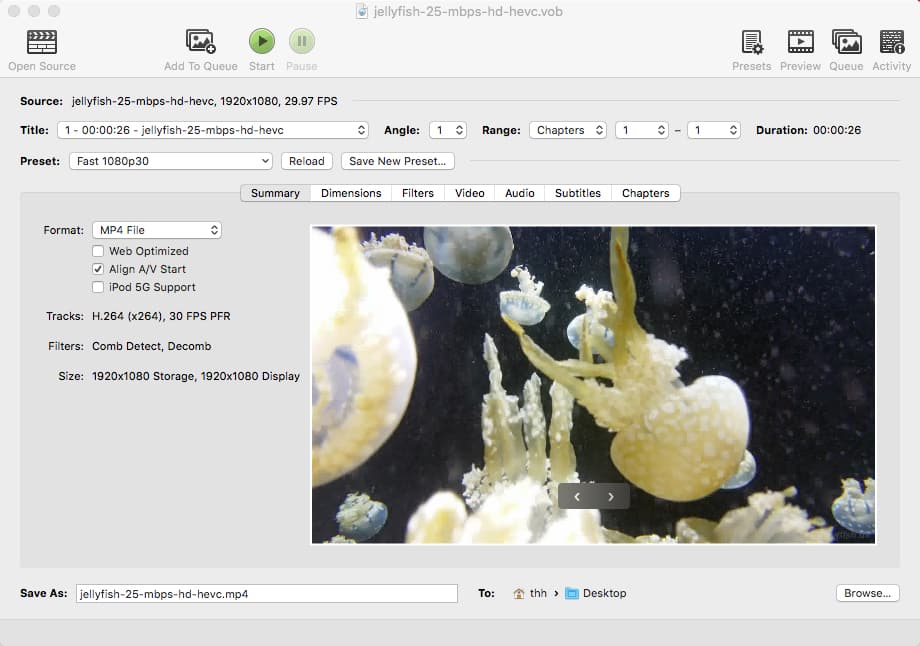 convert avchd to mp4 mac handbrake