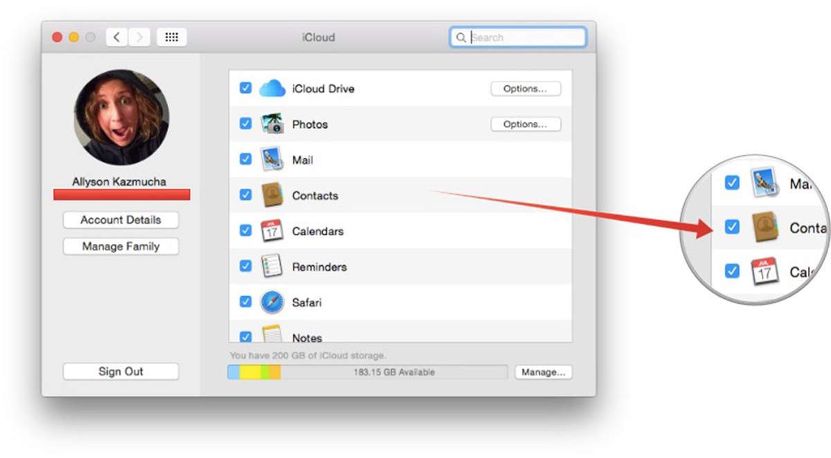 sync icloud contacts with outlook mac