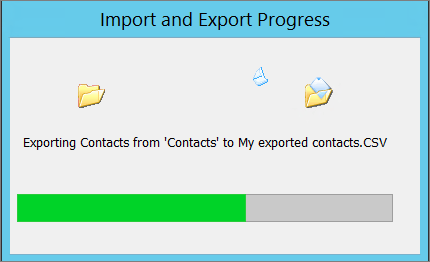 export Outlook contacts