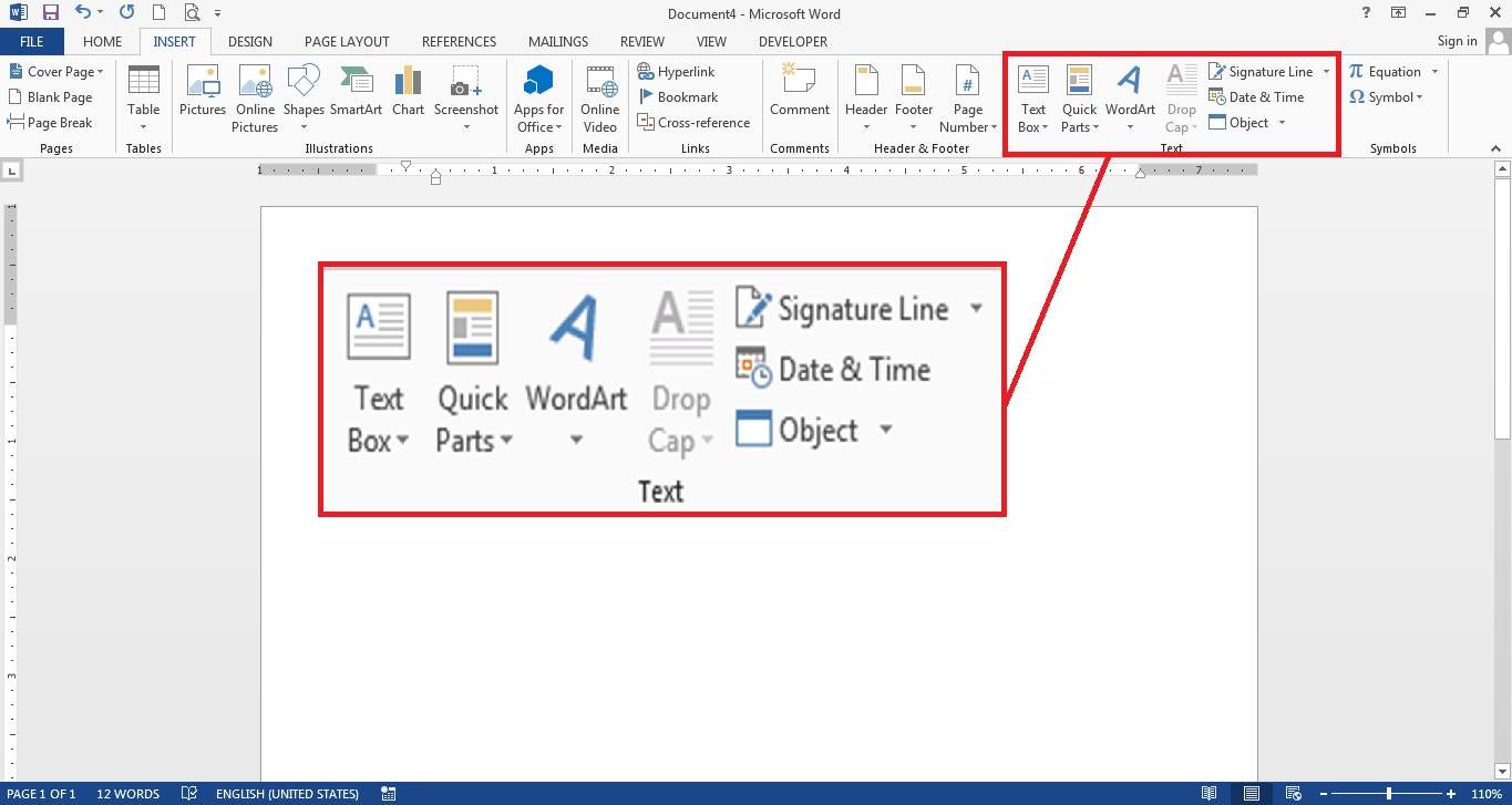 insert pdf to word MS01