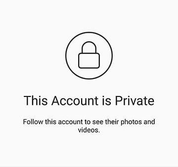 instagram private account
