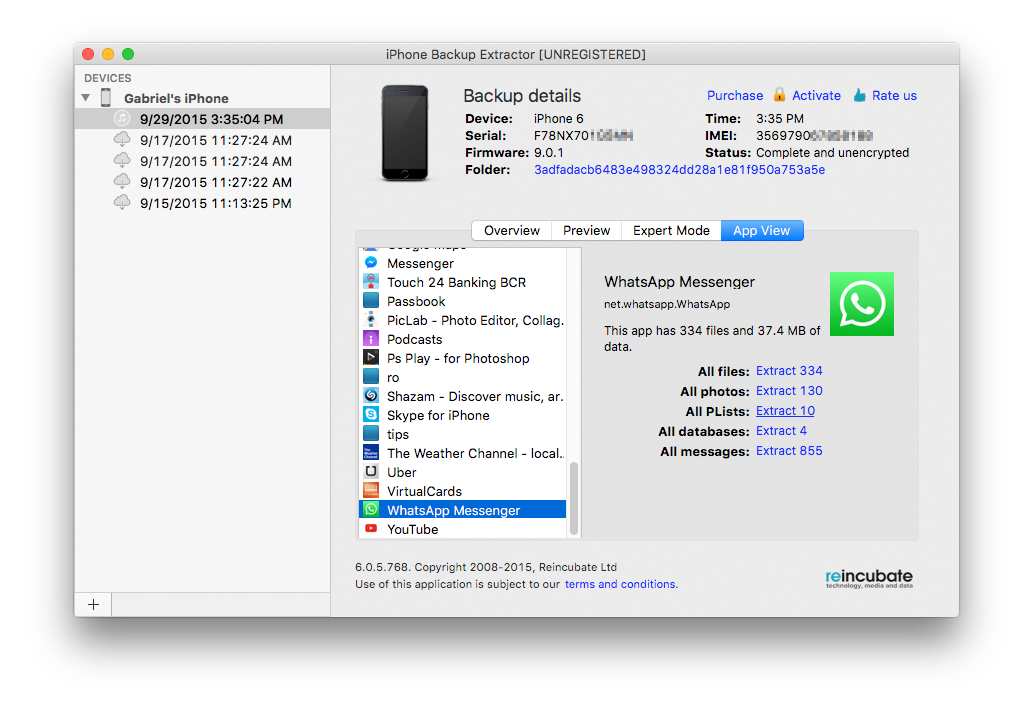 iphone backup extractor pc free