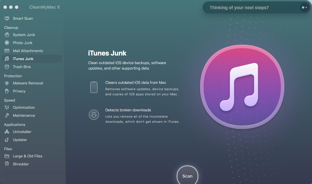 CleanMyMac X Review- iTunes Junk