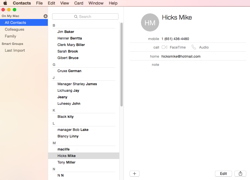 mac email address