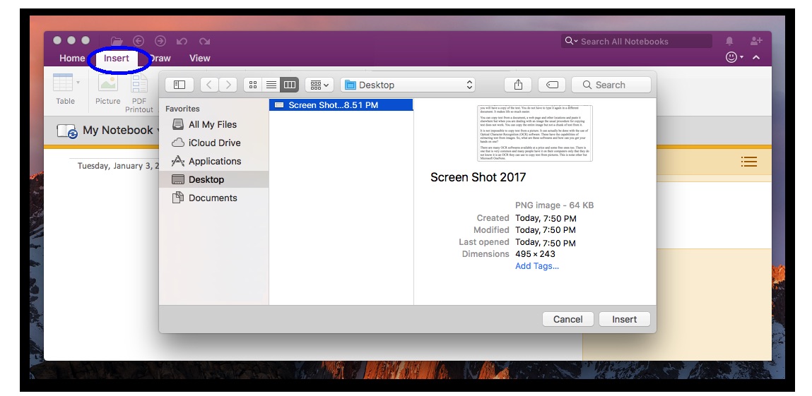 how to put multiple screenshots in one pdf mac