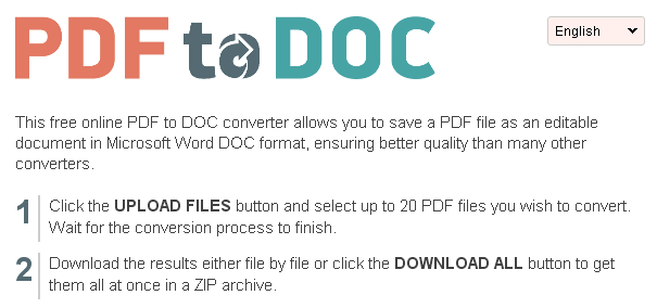 online pdf to word converter-PDF to DOC