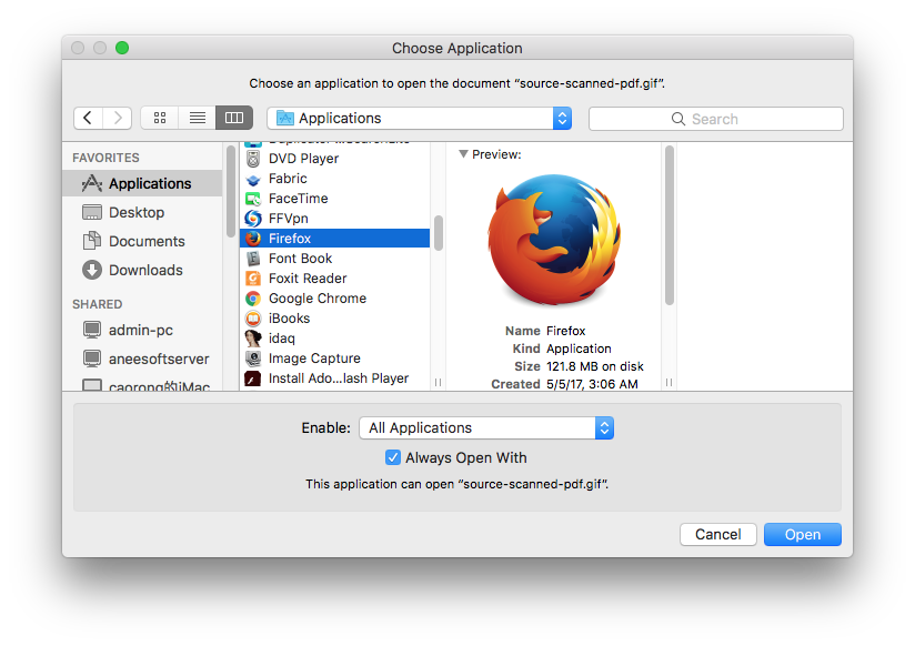 Open an xps file