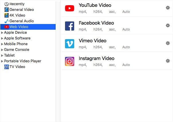 choose youtube as output 