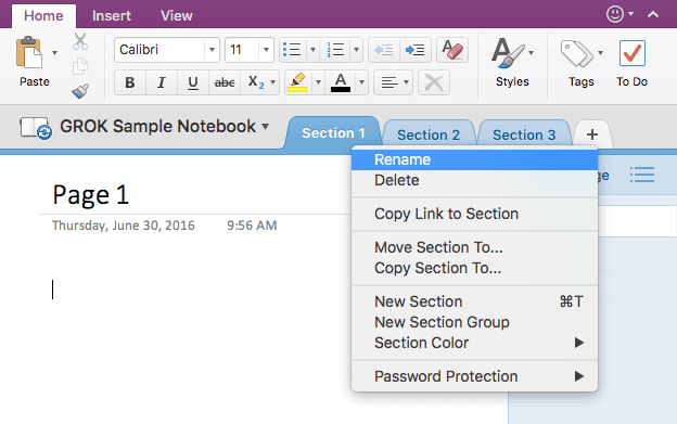 password protect onenote mac