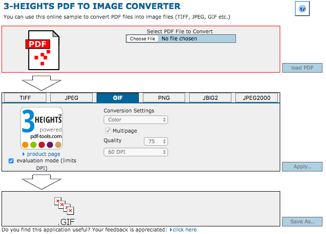 convert pdf to gif with pdf online