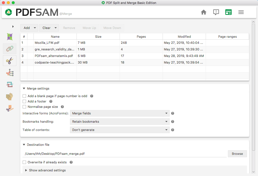 pdfsam features pdfsam features