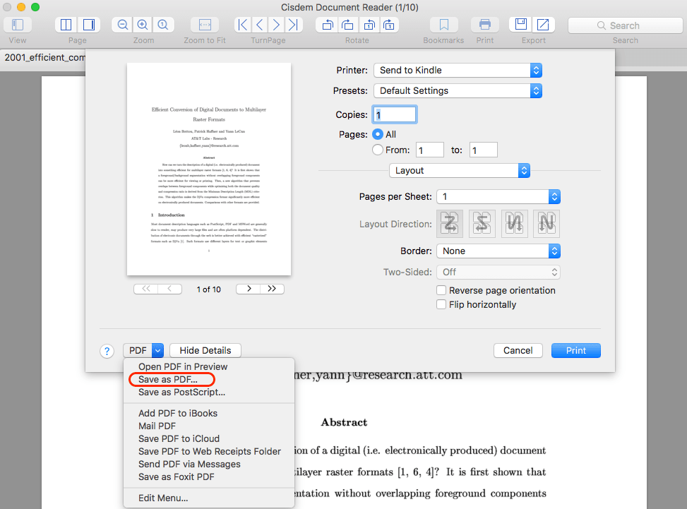 print djvu to pdf mac