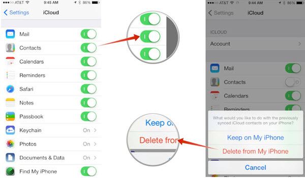 recover all messages when merging with icloud
