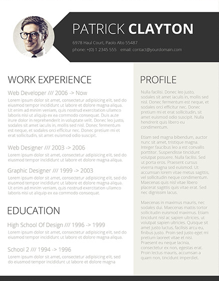 resume template