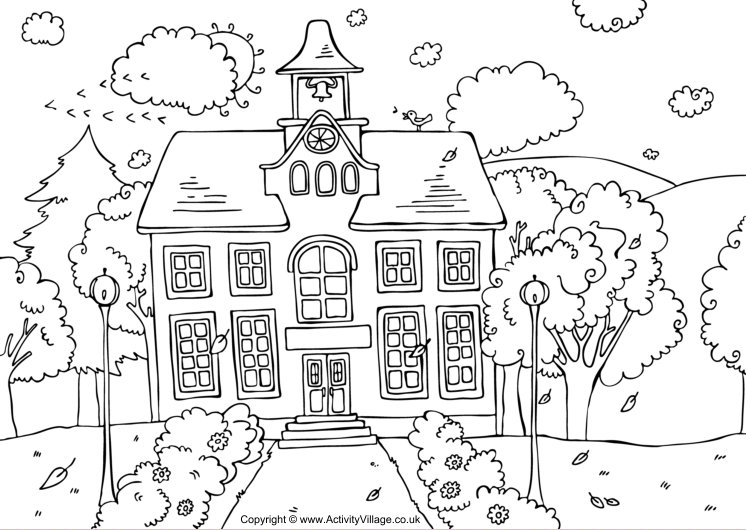 School Printable Coloring Pages 8