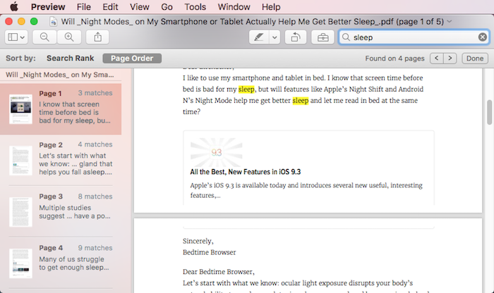 How do i search a pdf for a word on macbook How do i search a pdf for a word on macbook