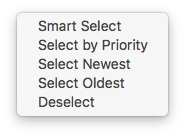 selection rules for duplicate files