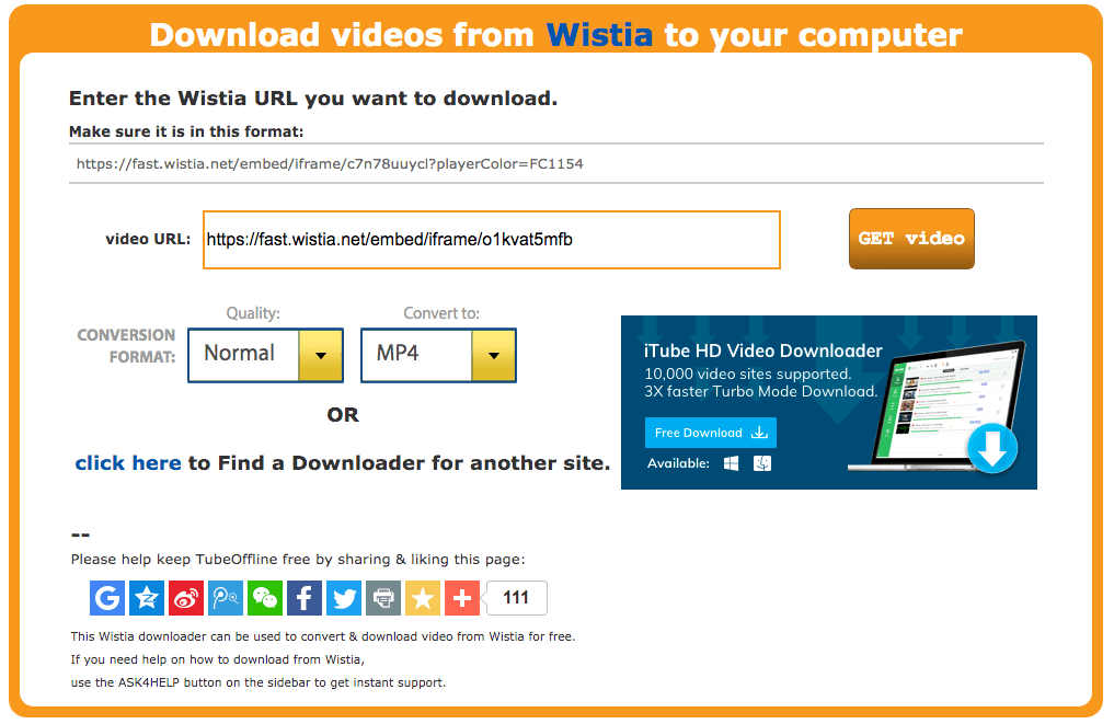 online wistia video downloader tubeoffline