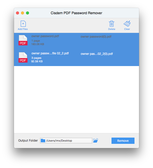 unlock pdf owner password mac