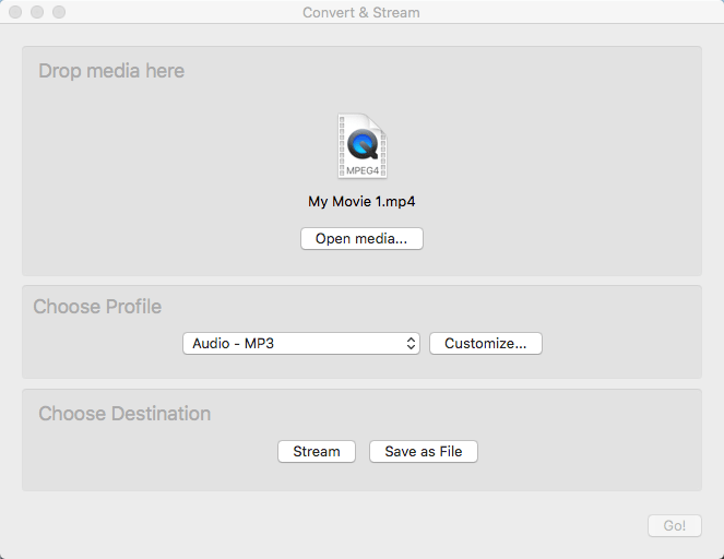 convertire mp4 in mp3 mac vlc