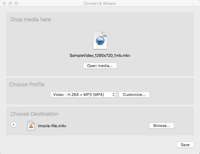 convert mkv to imovie vlc