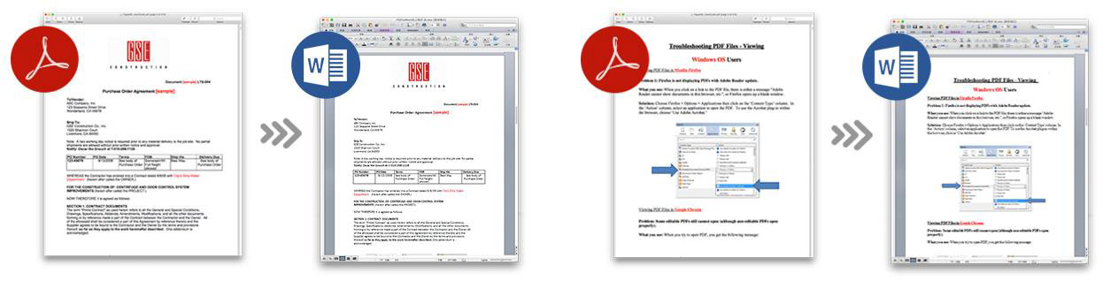 how to change pdf to word on macbook