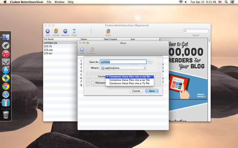 how add password for zip file in mac